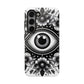 "Black and White Floral Guardian Evil Eye Phone Case"