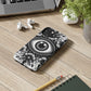 "Black and White Floral Guardian Evil Eye Phone Case"