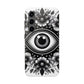 "Black and White Floral Guardian Evil Eye Phone Case"