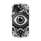 "Black and White Floral Guardian Evil Eye Phone Case"