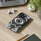 "Black and White Floral Guardian Evil Eye Phone Case"