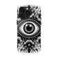 "Black and White Floral Guardian Evil Eye Phone Case"