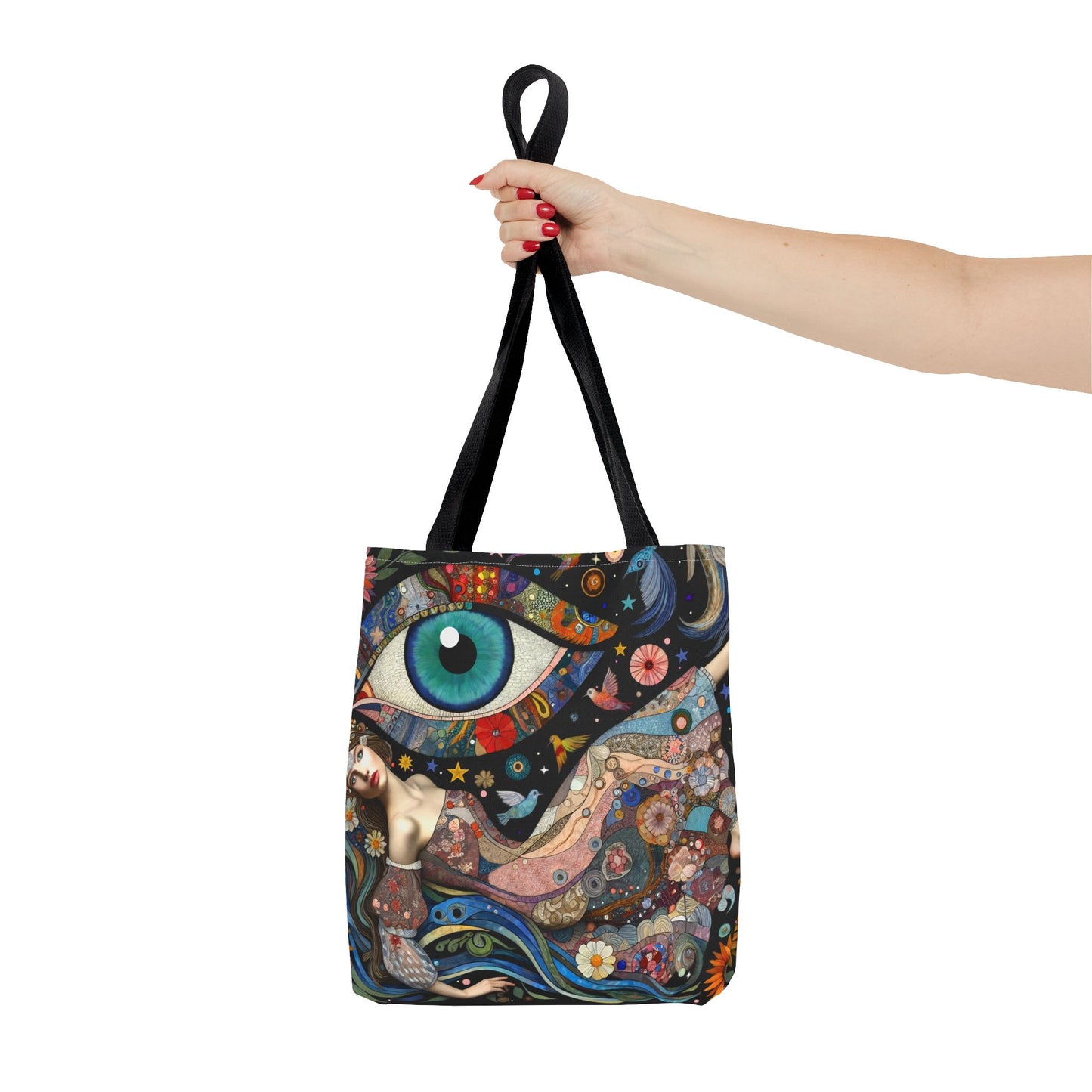 Let Your Bag Do the Work – Floral Evil Eye Fashion Canvas Tote