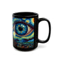 Cosmic Awakening Mug" Black Ceramic Coffee Mug 11oz / 15oz