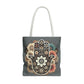 "Boho Blossom Hamsa Tote"