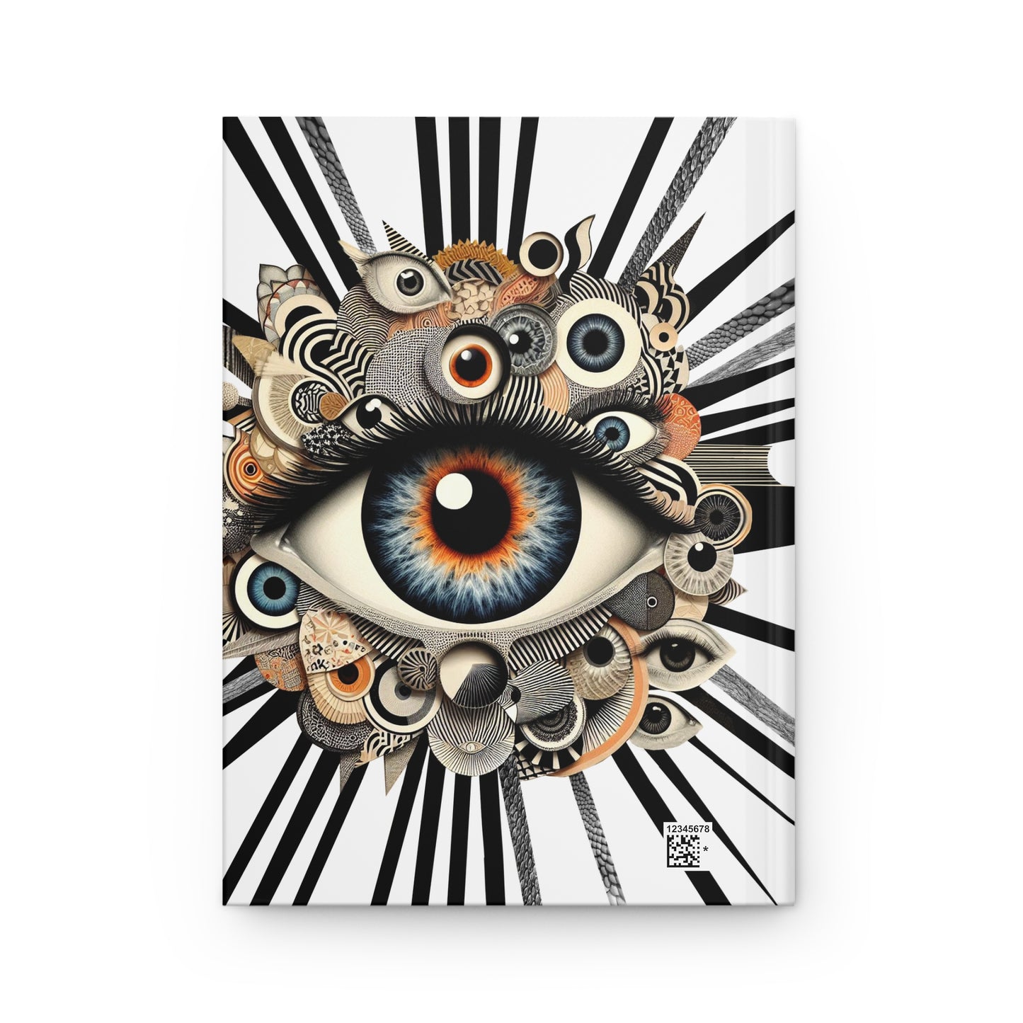 “Jot Down Your Genius… Under Constant Supervision!” 👁️📖✨ Artistic Hardcover Journal