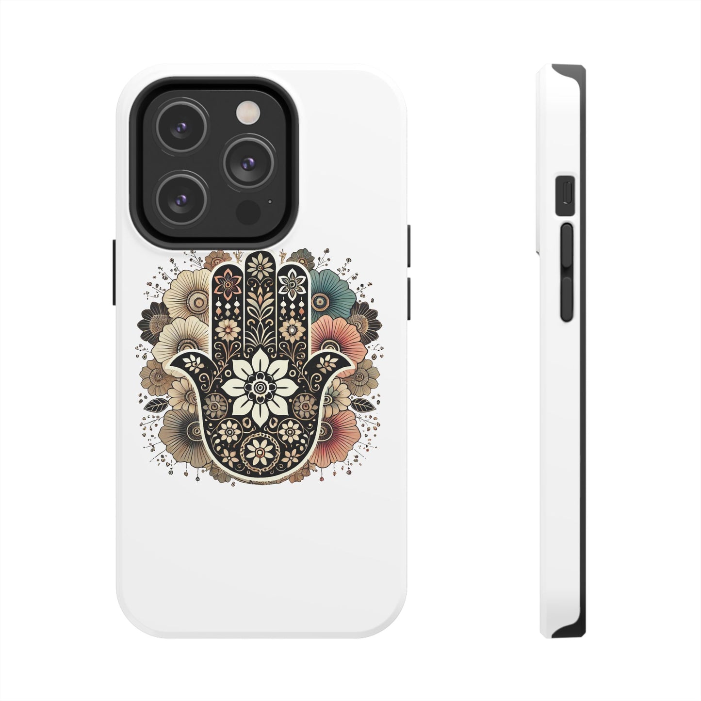 "Boho Blossom Hamsa Phone Case"