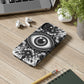 "Black and White Floral Guardian Evil Eye Phone Case"