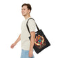 "Mystic Hands & Evil Eye Canvas Tote – A Symbol of Protection & Elegance"