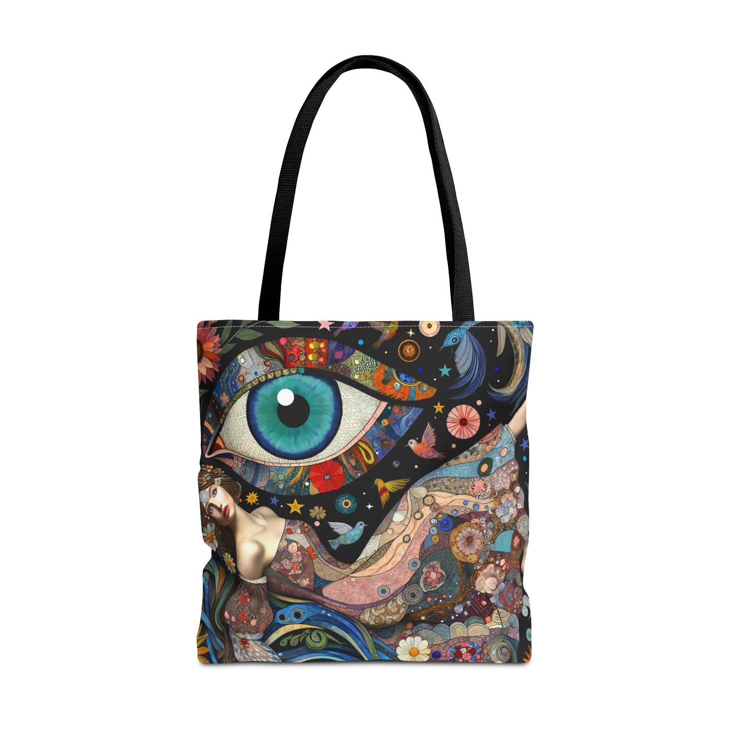 Let Your Bag Do the Work – Floral Evil Eye Fashion Canvas Tote