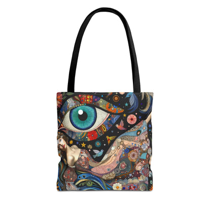 Let Your Bag Do the Work – Floral Evil Eye Fashion Canvas Tote