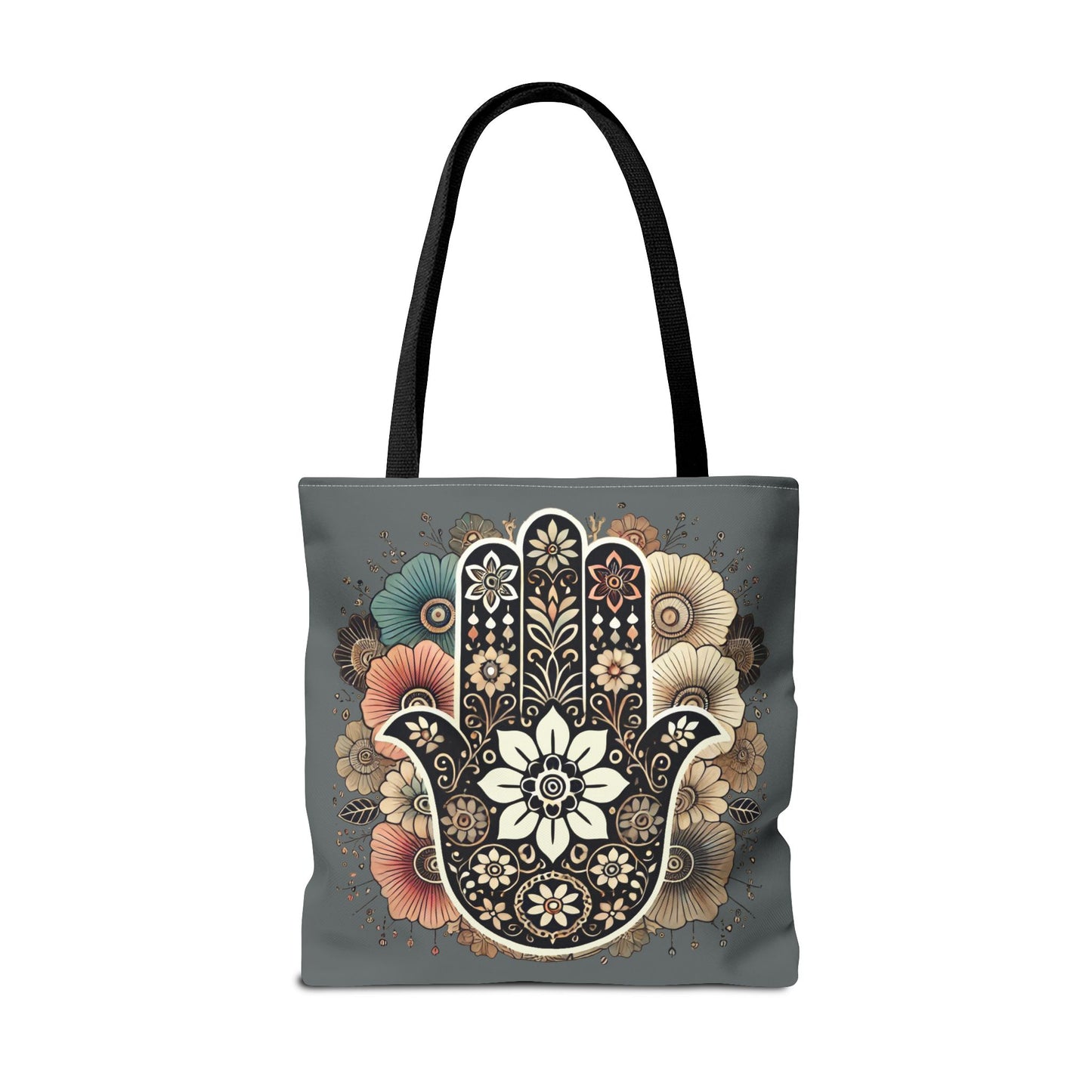 "Boho Blossom Hamsa Tote"