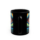 Cosmic Awakening Mug" Black Ceramic Coffee Mug 11oz / 15oz