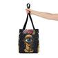 Edgy and Iconic – Surreal Portrait Canvas Tote