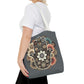 "Boho Blossom Hamsa Tote"