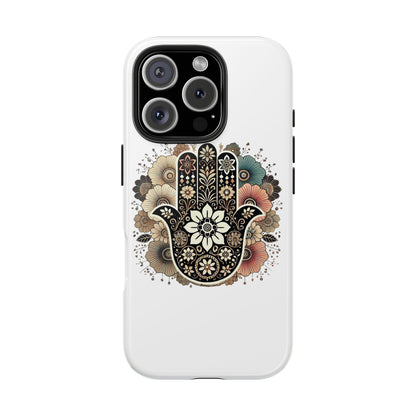 "Boho Blossom Hamsa Phone Case"