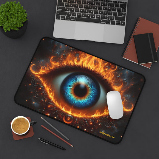 🔥👁 "The Sizzling Stare" – The Desk Mat That Sees Your Soul (And Roasts It). 👁🔥