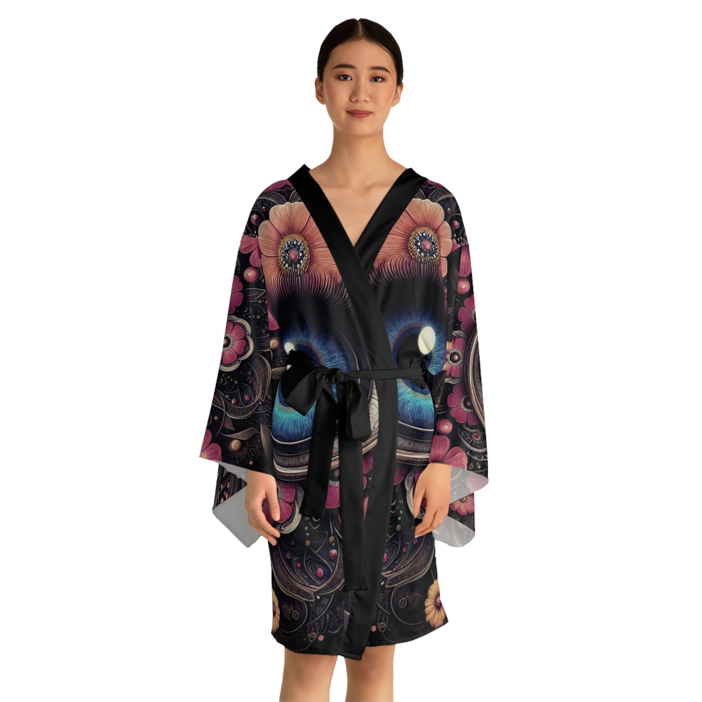 "The No-Negativity Wrap" – Cozy up, bad vibes out!-Kimono Robe