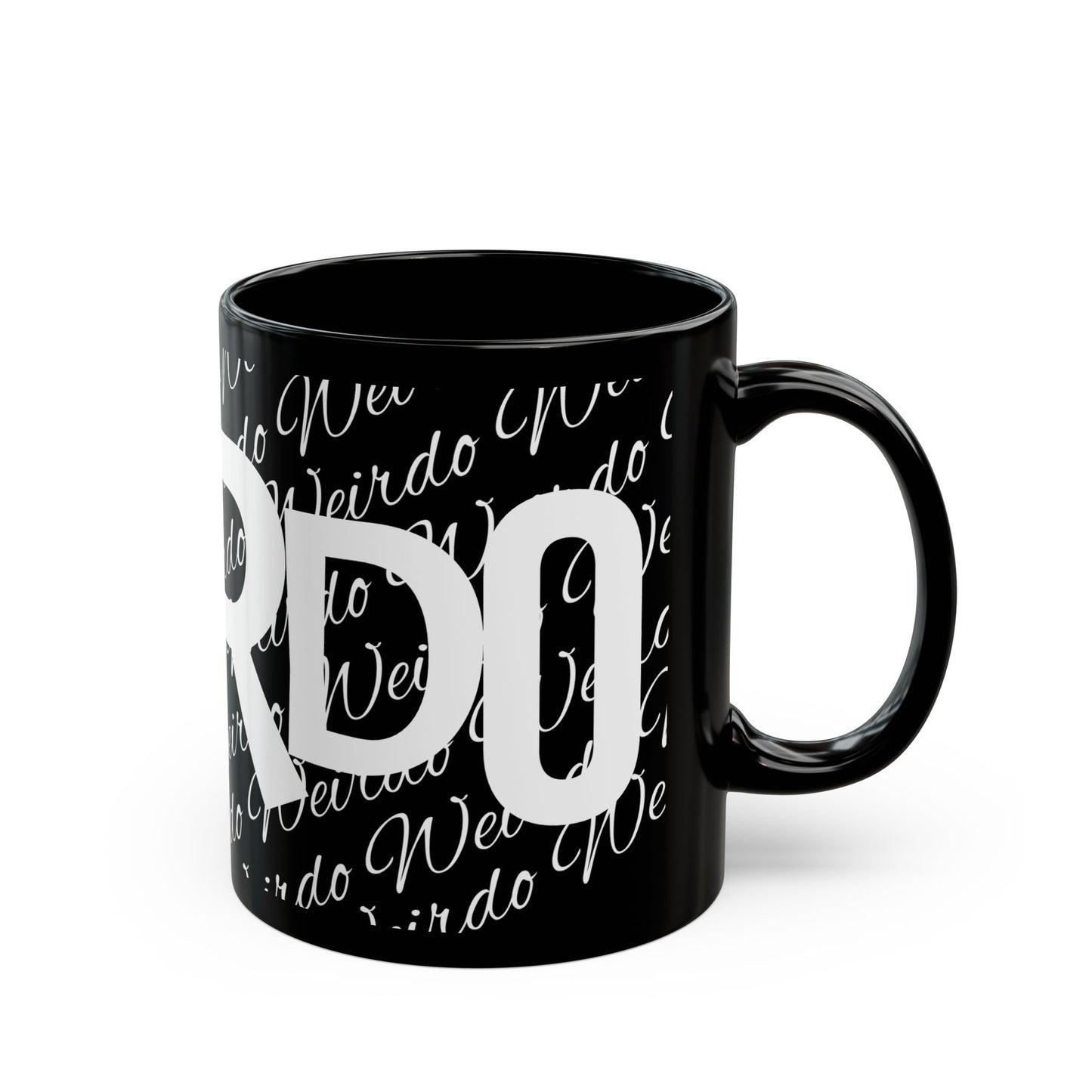 "WERIDO Mode: Activated" Black Ceramic Mug (11oz, 15oz)