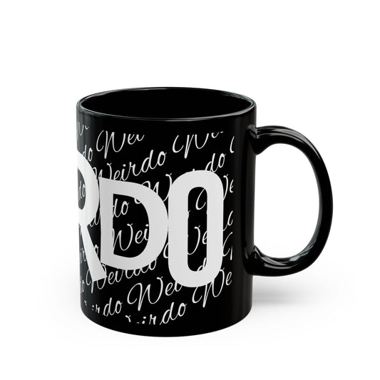 "WERIDO Mode: Activated" Black Ceramic Mug (11oz, 15oz)