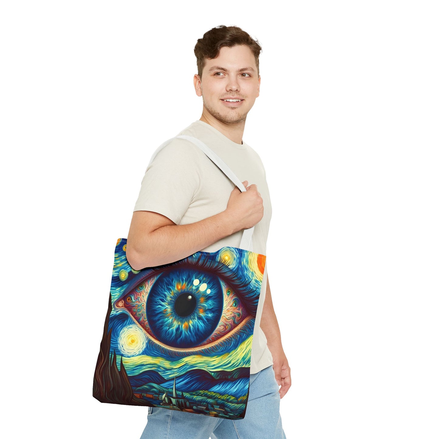 "Because Van Gogh Didn’t Have Enough Eyeballs in His Work" -Canvas Tote