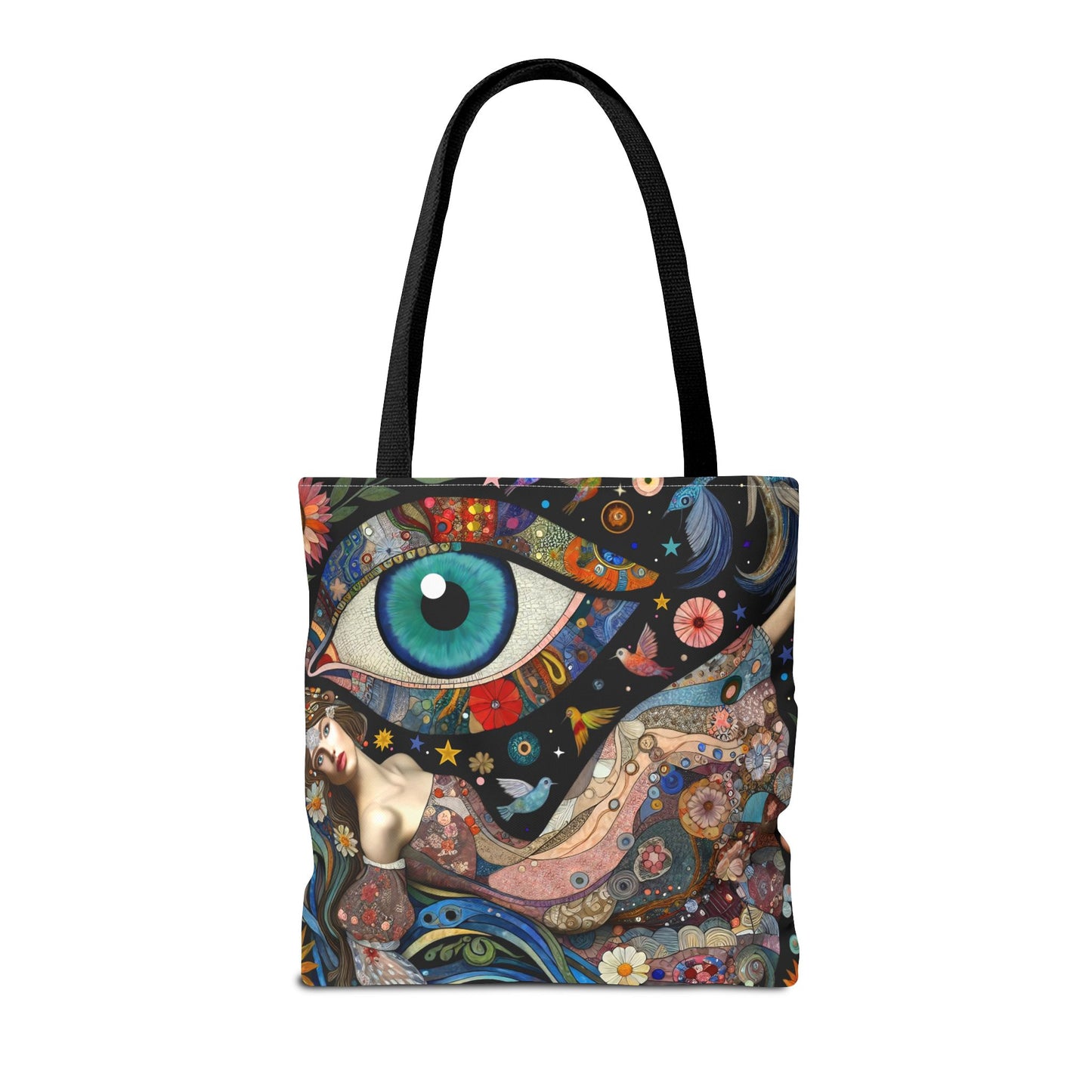 Let Your Bag Do the Work – Floral Evil Eye Fashion Canvas Tote