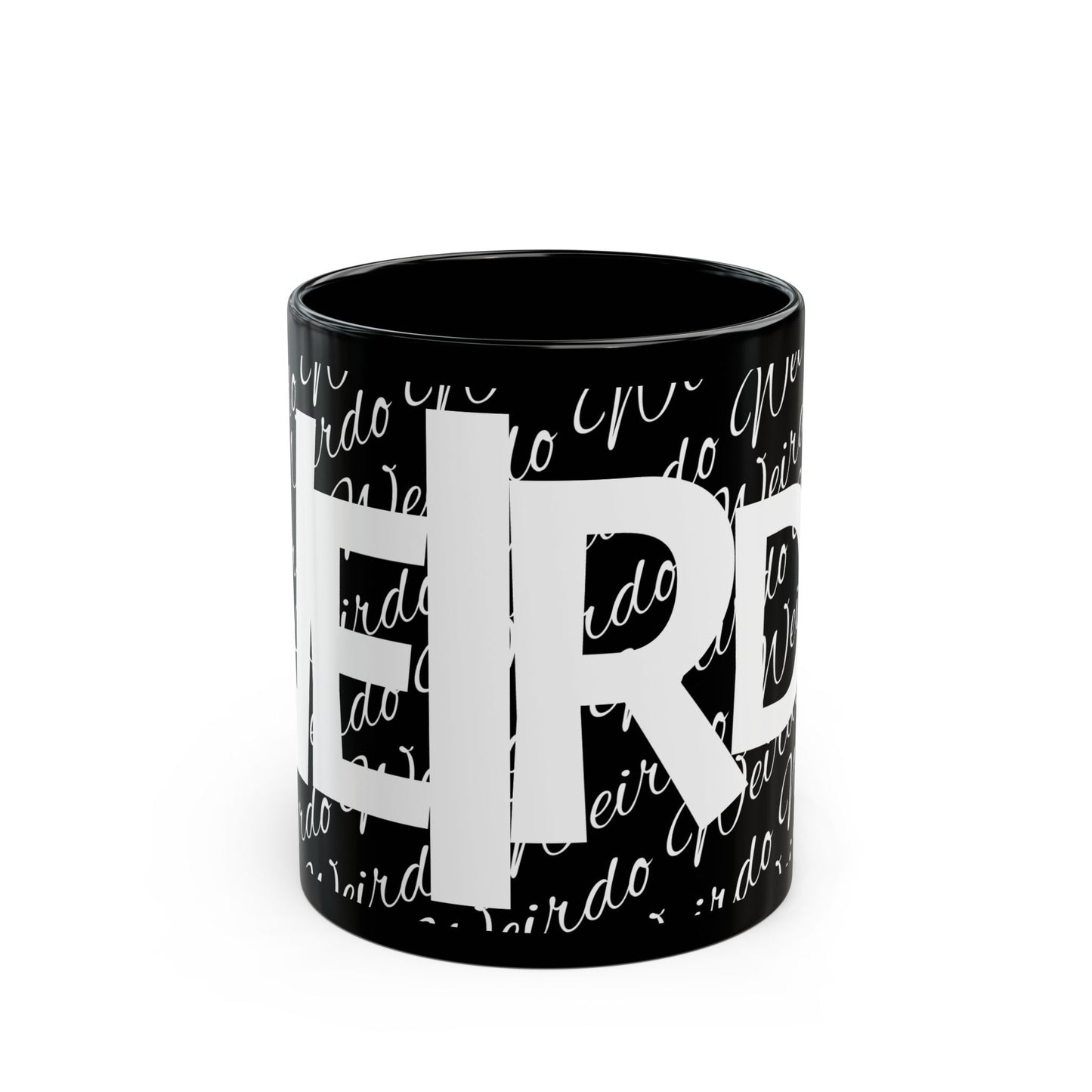 "WERIDO Mode: Activated" Black Ceramic Mug (11oz, 15oz)