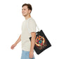 "Mystic Hands & Evil Eye Canvas Tote – A Symbol of Protection & Elegance"