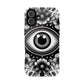 "Black and White Floral Guardian Evil Eye Phone Case"