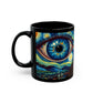 Cosmic Awakening Mug" Black Ceramic Coffee Mug 11oz / 15oz