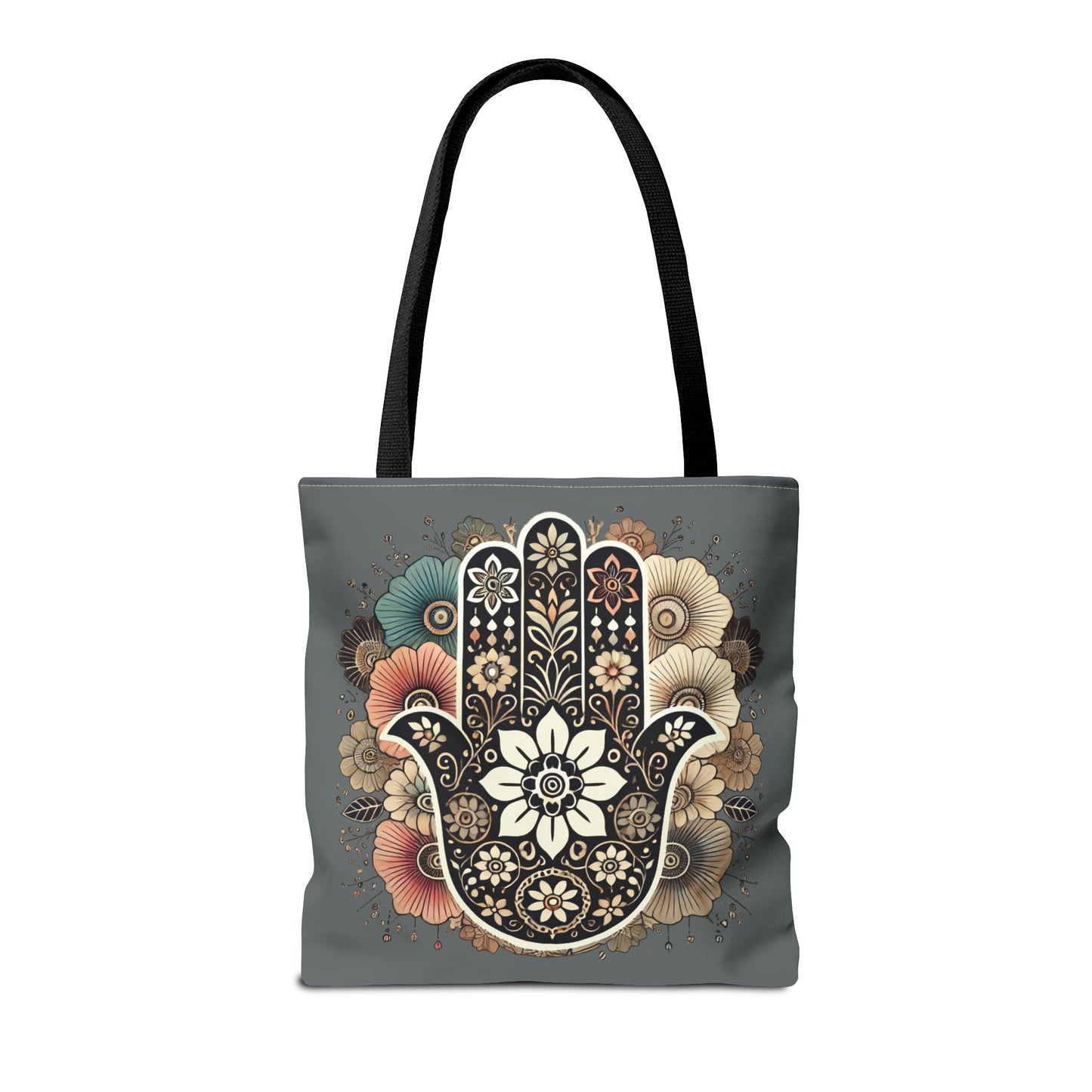 "Boho Blossom Hamsa Tote"