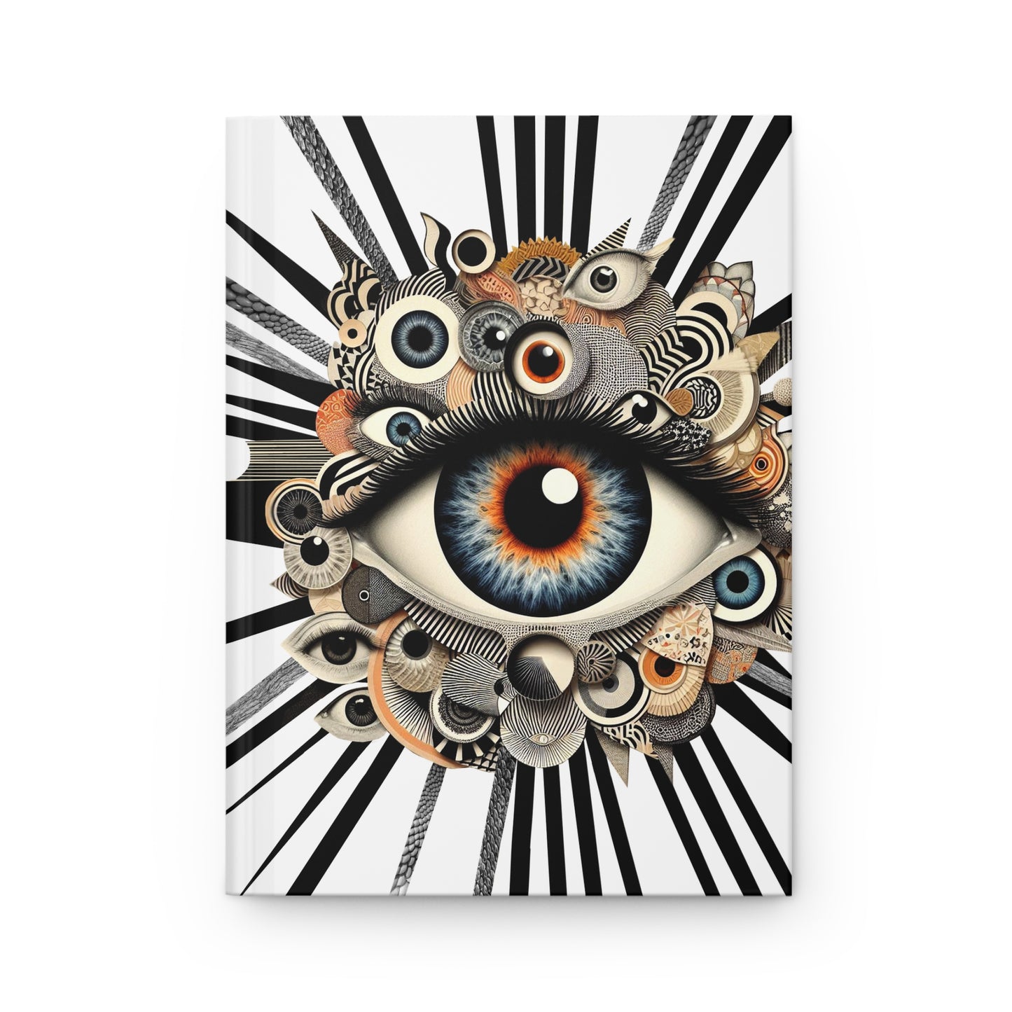 “Jot Down Your Genius… Under Constant Supervision!” 👁️📖✨ Artistic Hardcover Journal