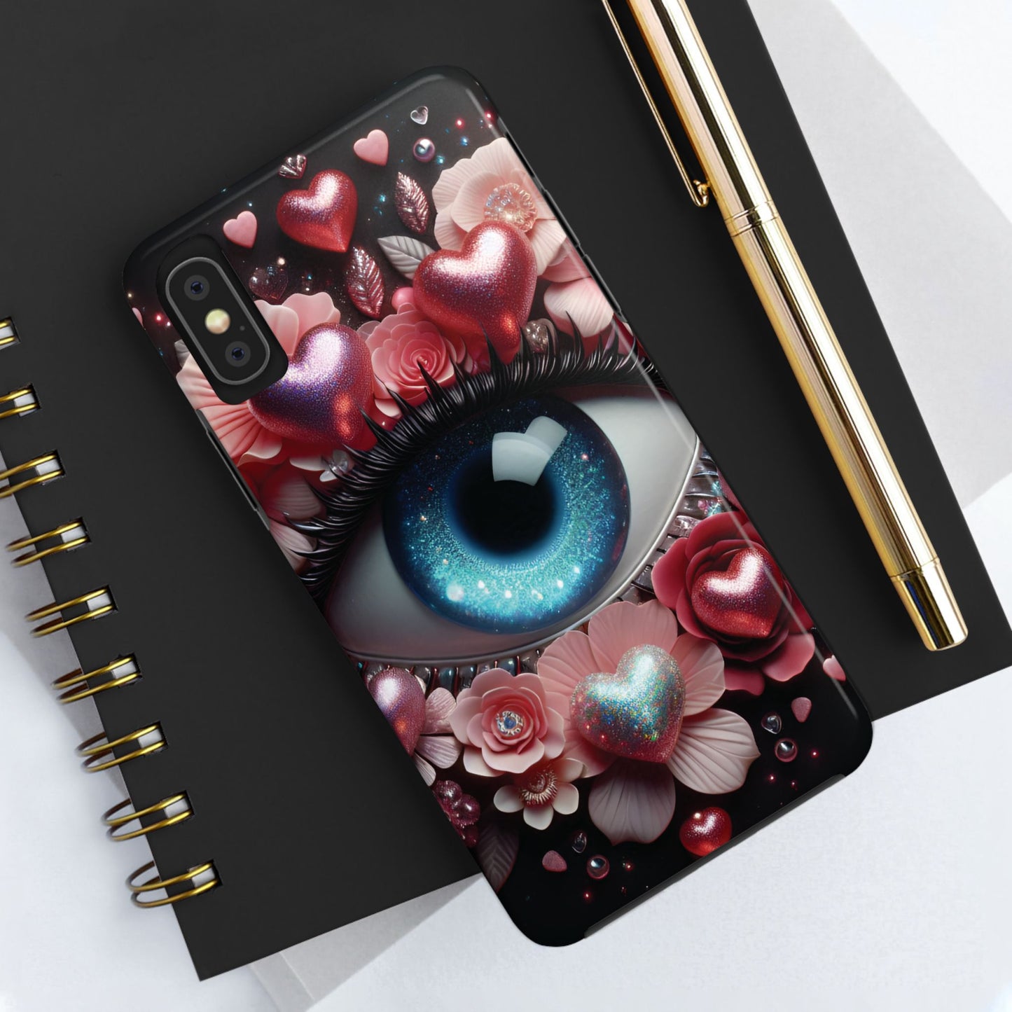 "Celestial Heart Guardian Phone Case"