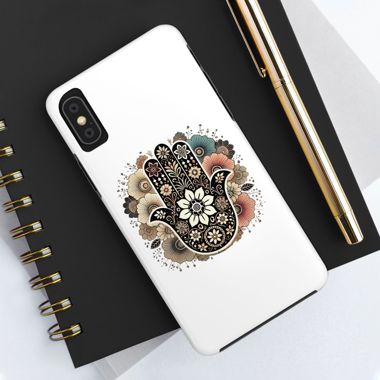 "Boho Blossom Hamsa Phone Case"