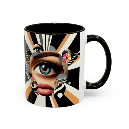 "Sippin’ and Staring!" 👁️☕ Ceramic Mug