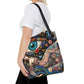 Let Your Bag Do the Work – Floral Evil Eye Fashion Canvas Tote