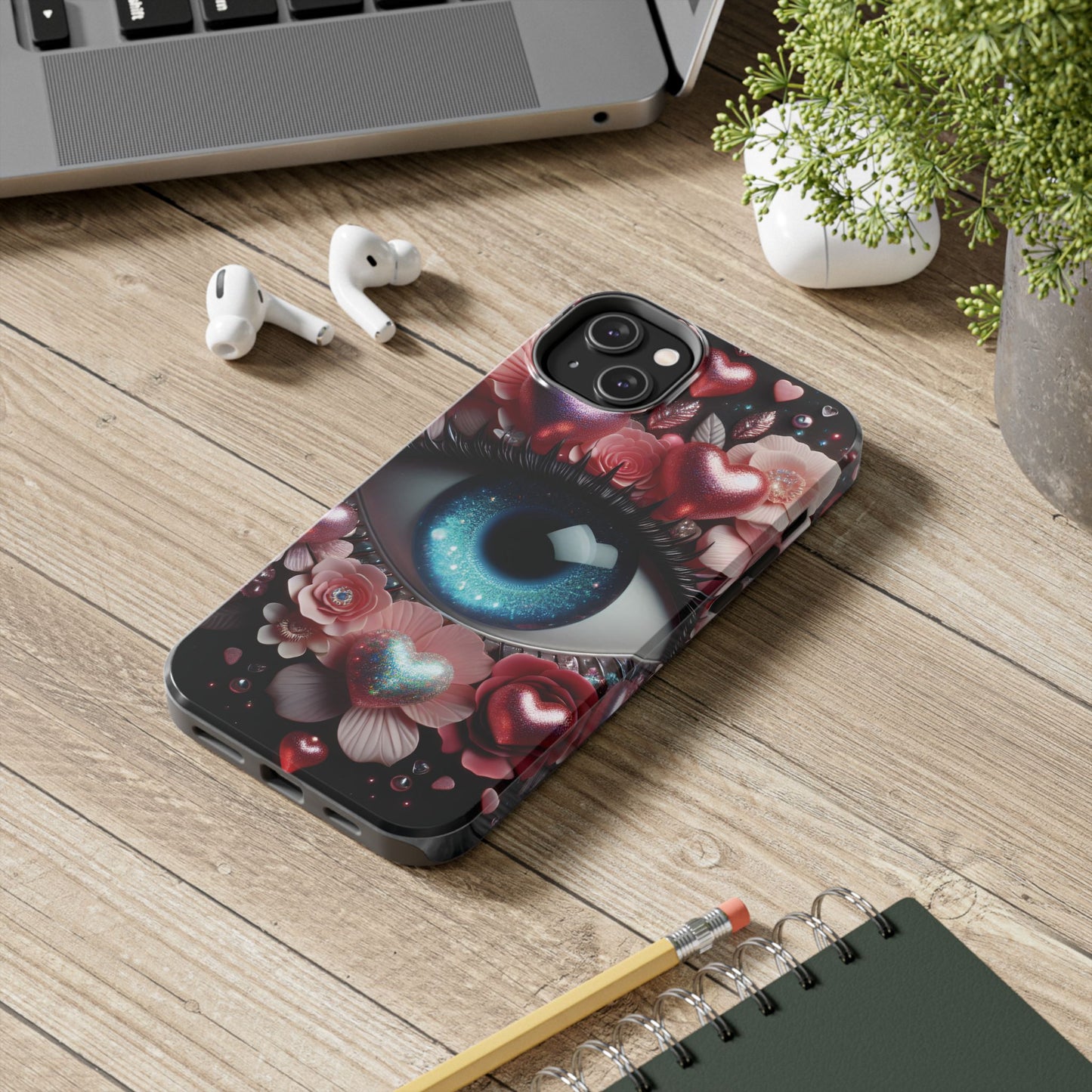 "Celestial Heart Guardian Phone Case"