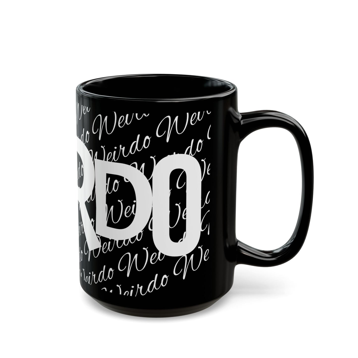 "WERIDO Mode: Activated" Black Ceramic Mug (11oz, 15oz)