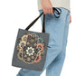 "Boho Blossom Hamsa Tote"