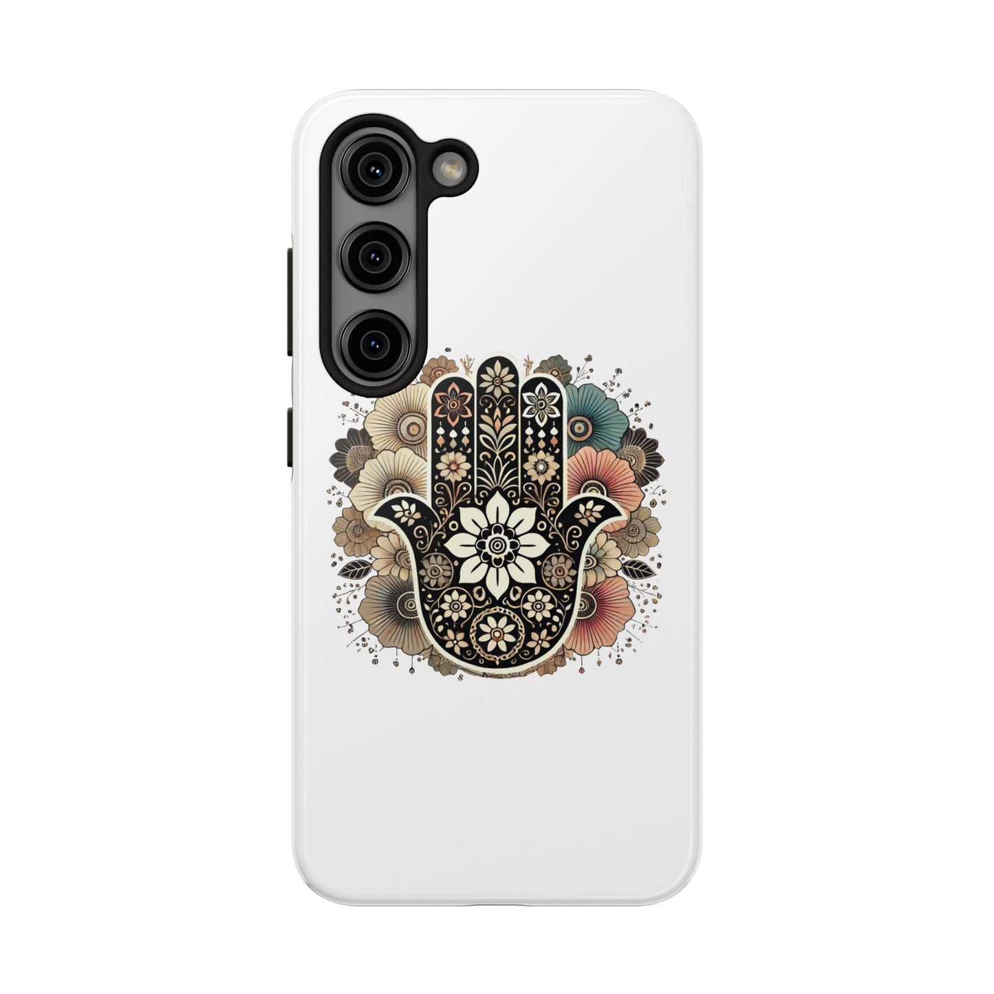 "Boho Blossom Hamsa Phone Case"